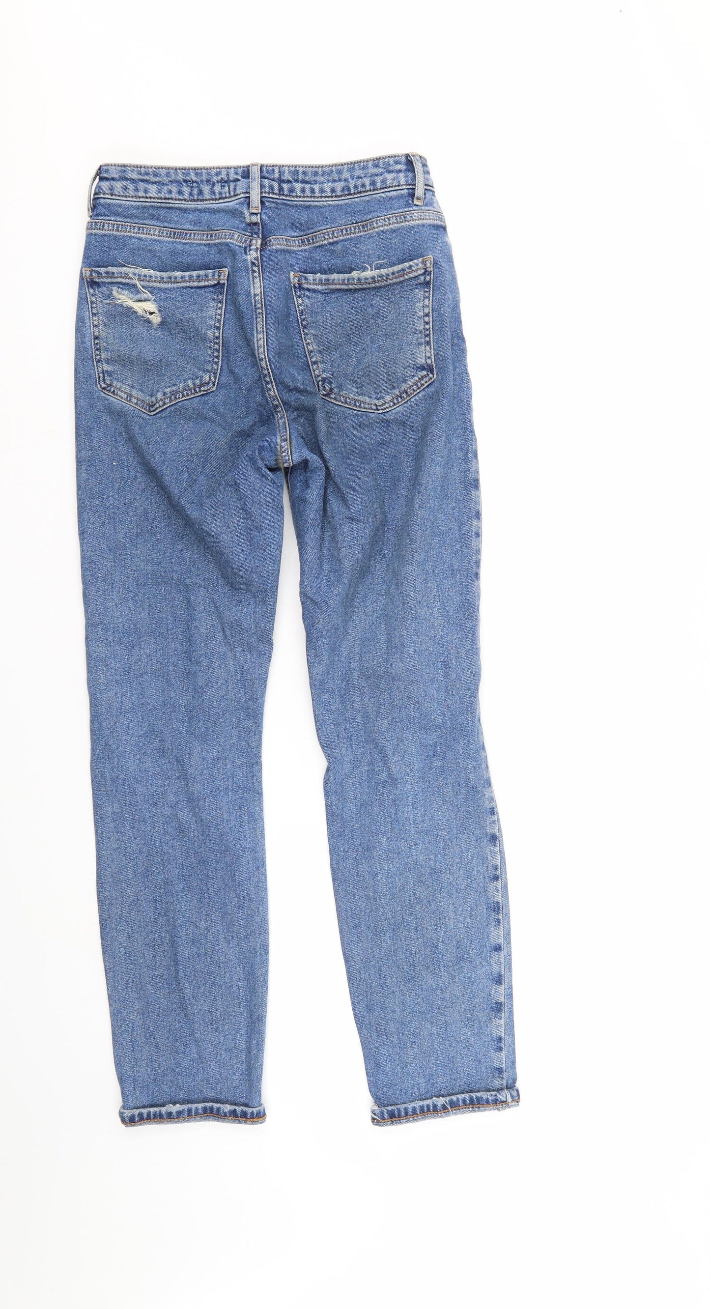 New Look Womens Blue  Denim Straight Jeans Size 8 L28 in
