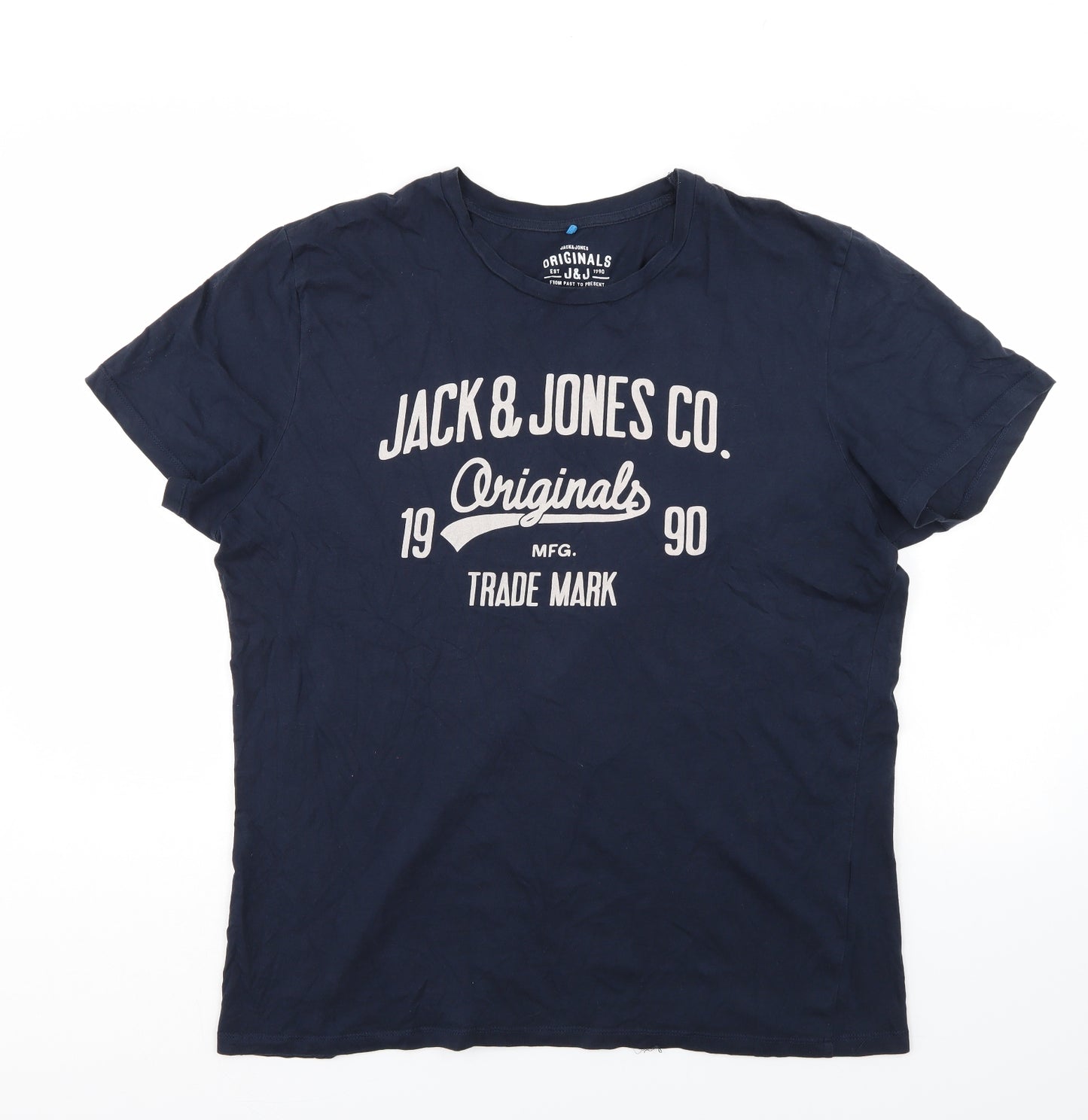 JACK & JONES Mens Blue    T-Shirt Size XL