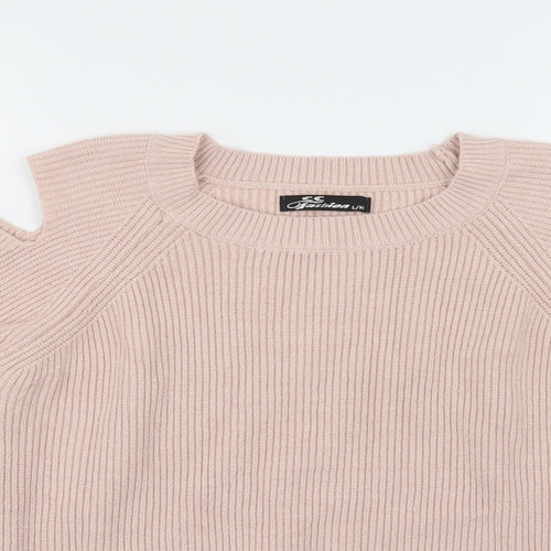 C C Fashions Womens Pink   Pullover Jumper Size L