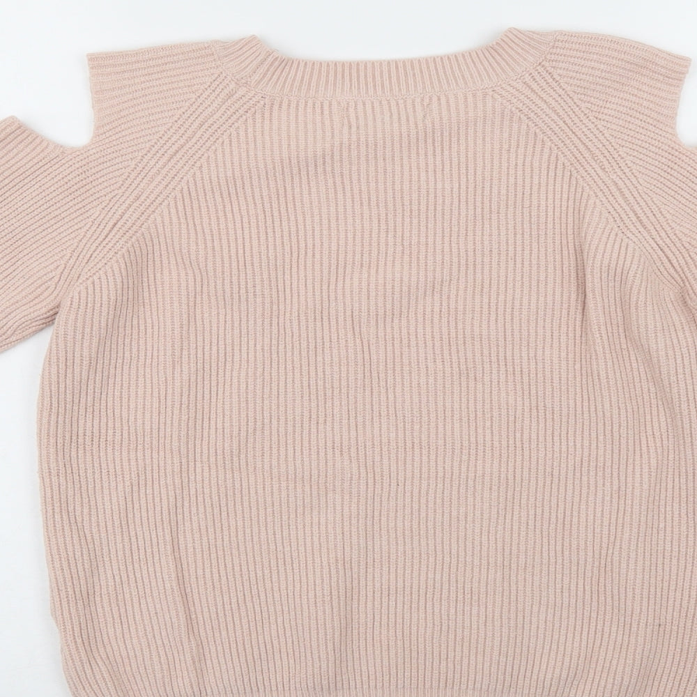 C C Fashions Womens Pink   Pullover Jumper Size L