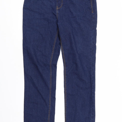 George Womens Blue  Denim Straight Jeans Size 14 L29 in