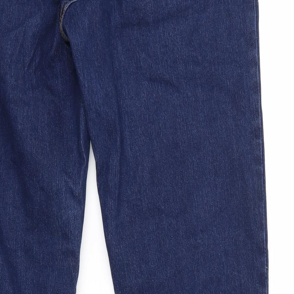 George Womens Blue  Denim Straight Jeans Size 14 L29 in