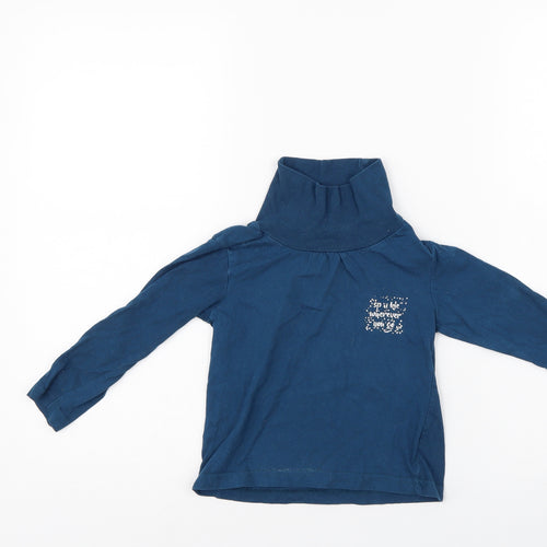 Qtee Girls Blue   Pullover Jumper Size 2-3 Years