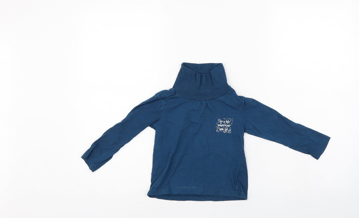 Qtee Girls Blue   Pullover Jumper Size 2-3 Years