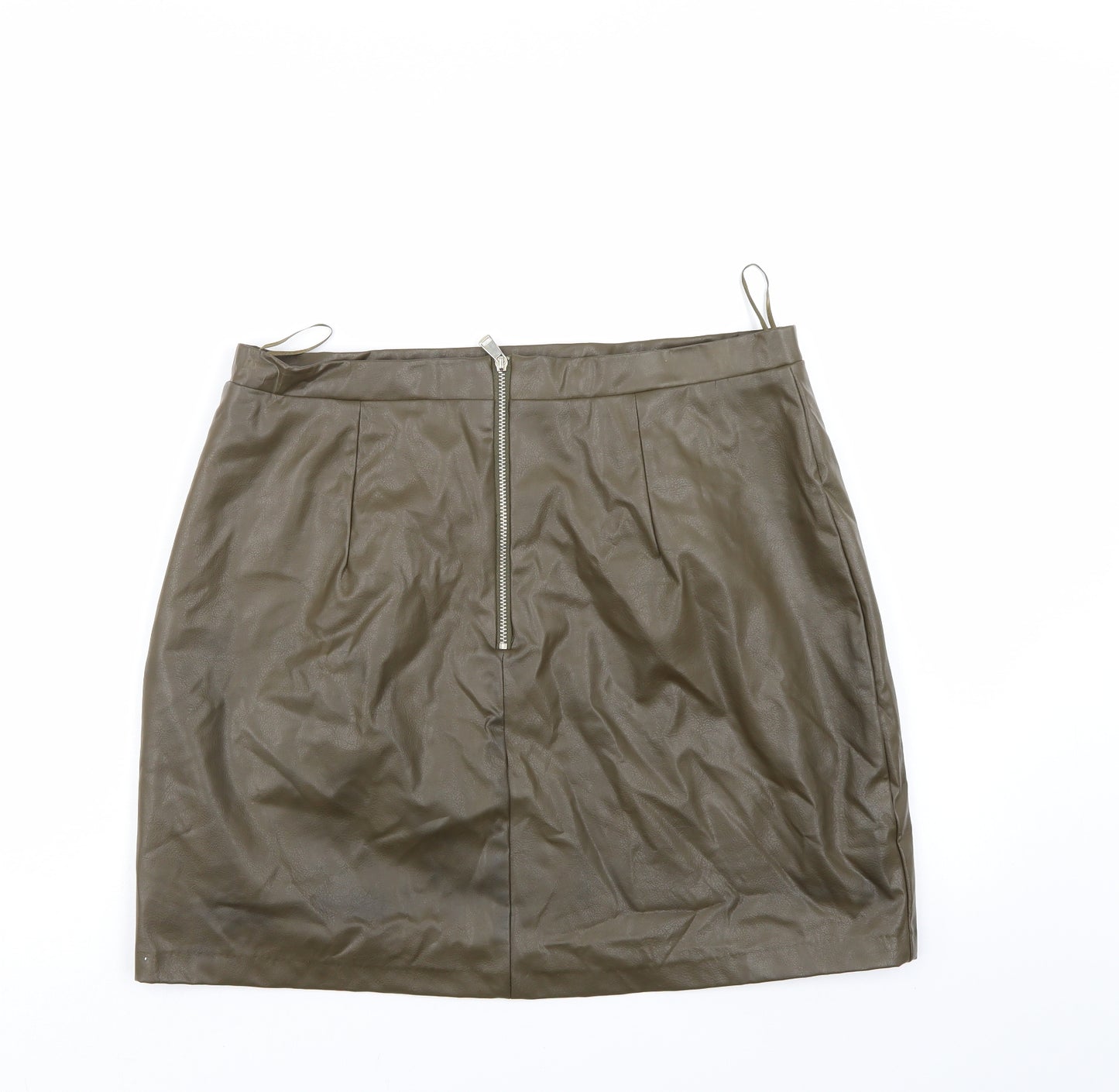 River Island Womens Green   A-Line Skirt Size 16