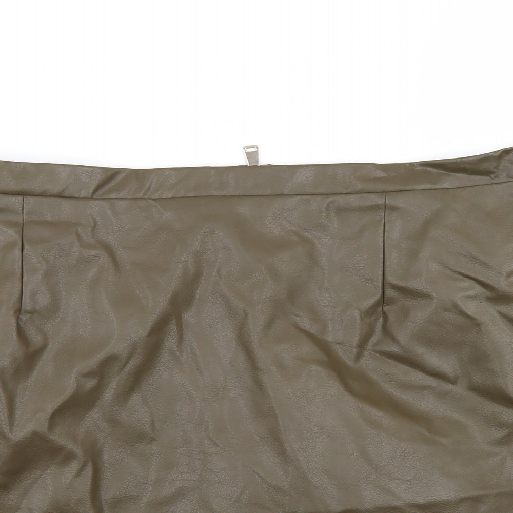 River Island Womens Green   A-Line Skirt Size 16