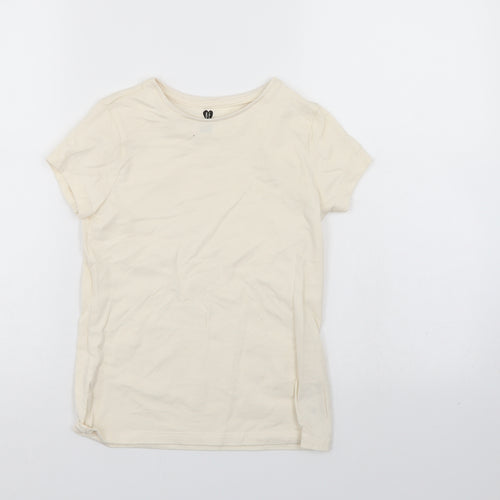 BE Girls Ivory   Basic T-Shirt Size 9-10 Years
