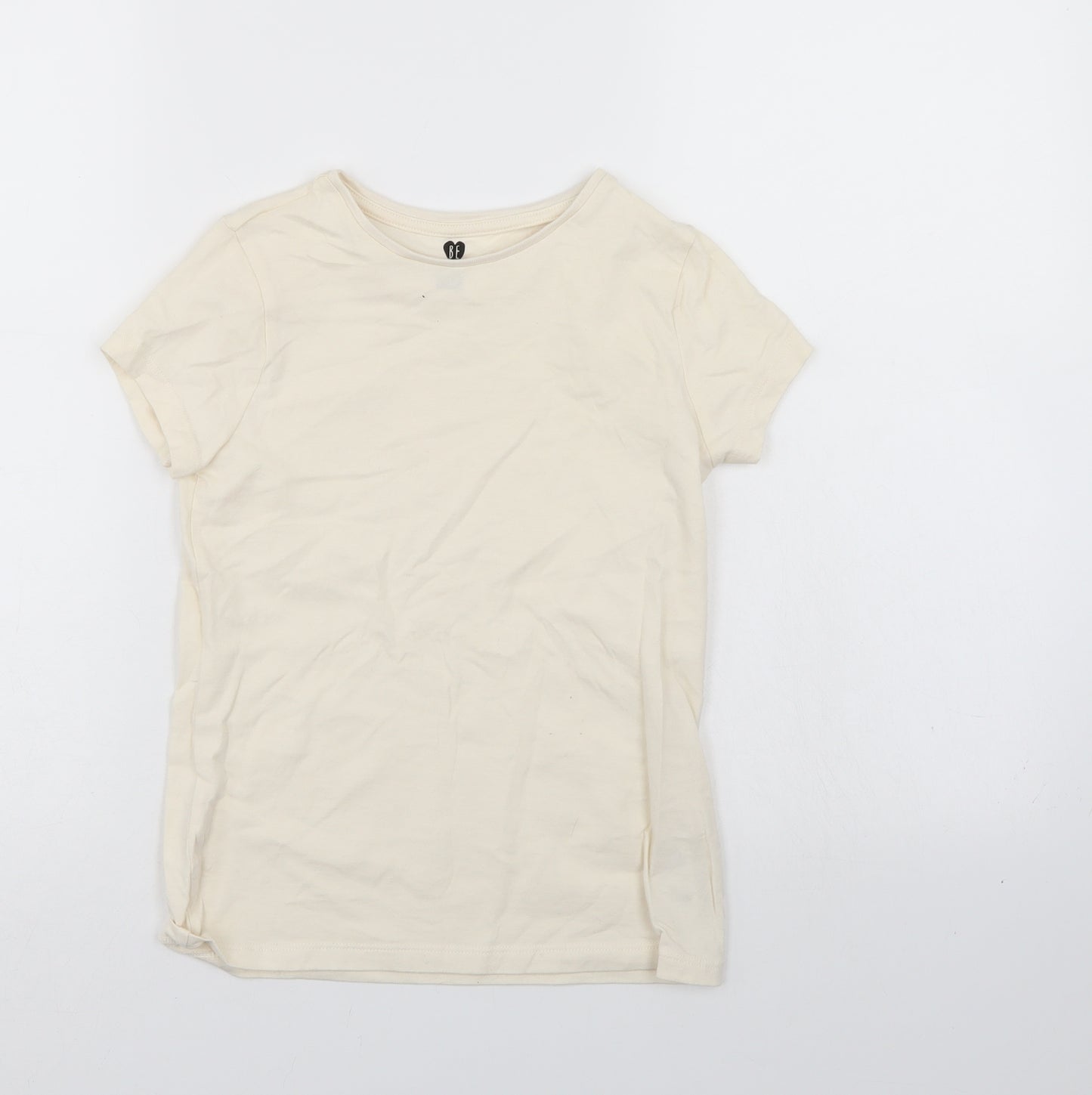 BE Girls Ivory   Basic T-Shirt Size 9-10 Years