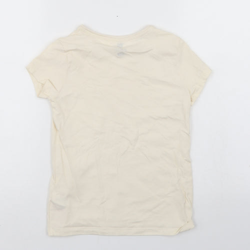 BE Girls Ivory   Basic T-Shirt Size 9-10 Years