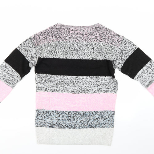 Preworn Womens Multicoloured Striped  Pullover Jumper Size S