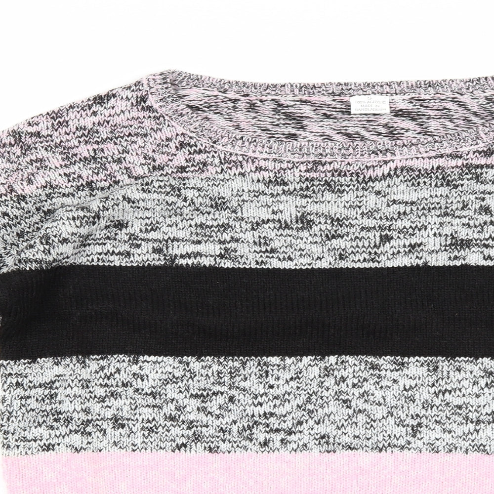 Preworn Womens Multicoloured Striped  Pullover Jumper Size S