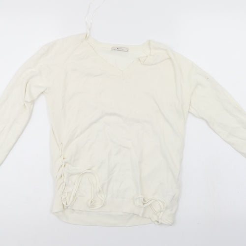 TU Womens White   Pullover Jumper Size 8