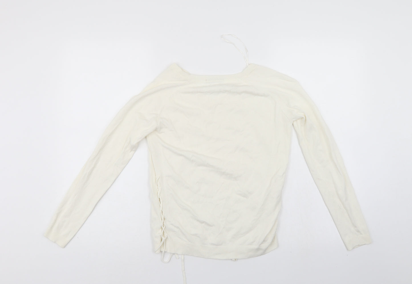 TU Womens White   Pullover Jumper Size 8