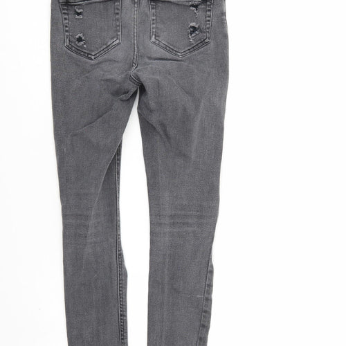 New Look Girls Grey   Skinny Jeans Size 13 Years - Distressed