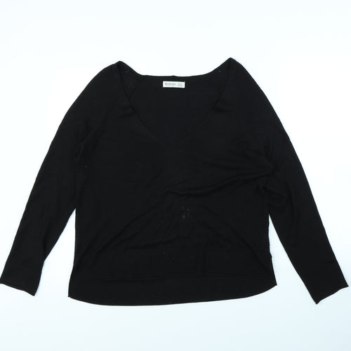 Stradivarius Womens Black   Pullover Jumper Size L