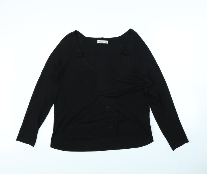 Stradivarius Womens Black Pullover Jumper Size L
