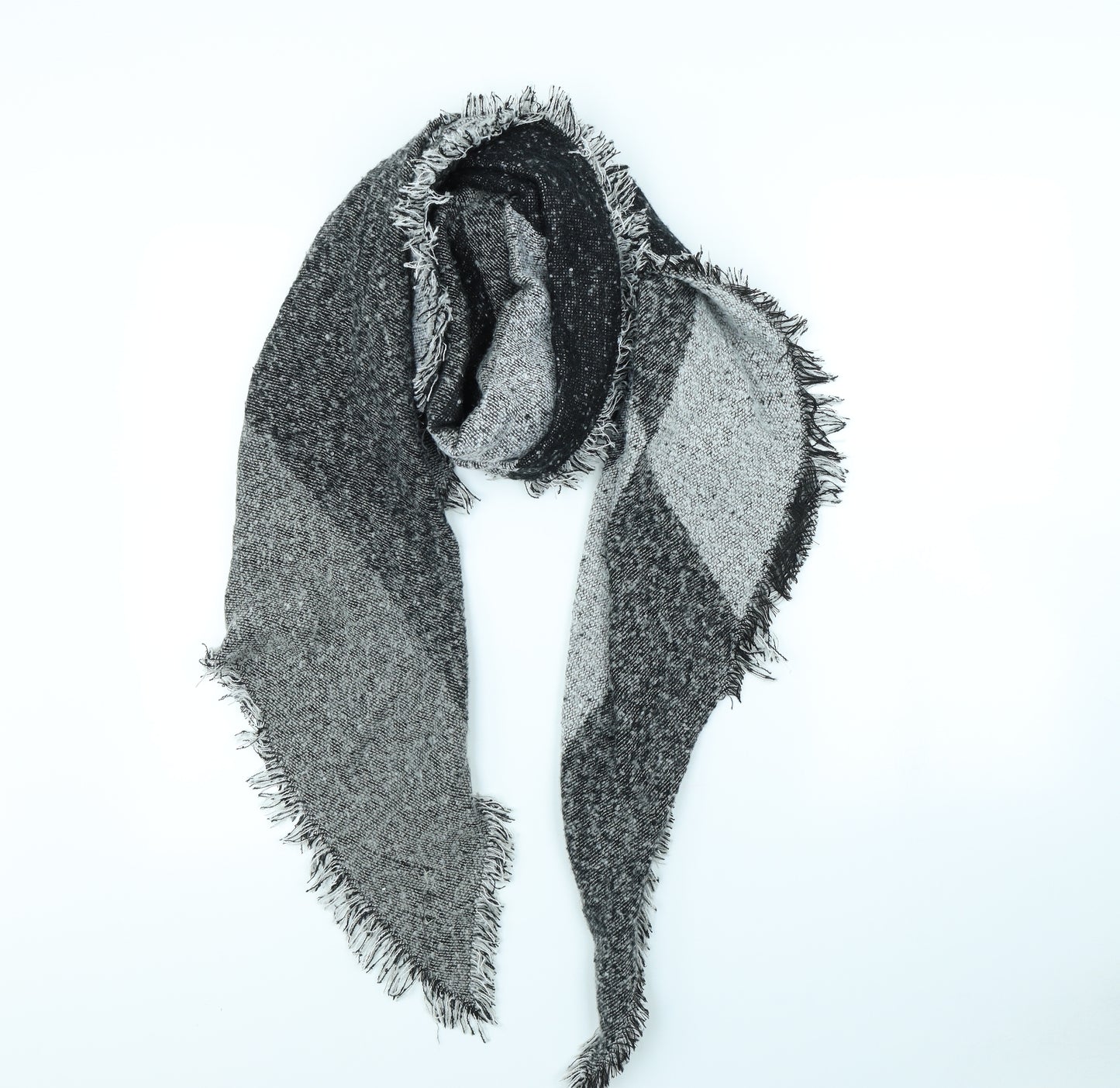 Preworn Womens Black Check   Scarf