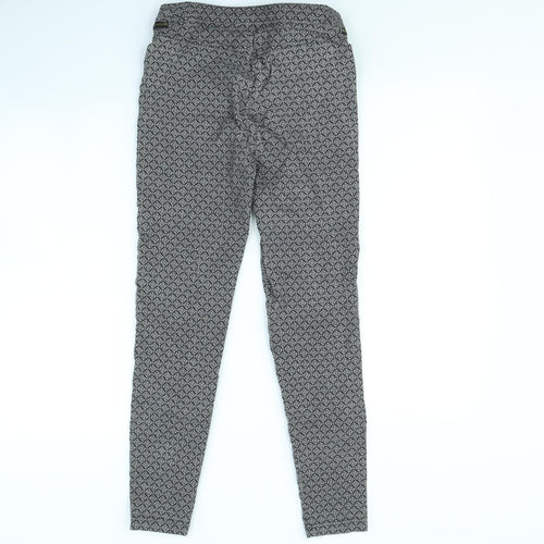 George Womens Black Geometric  Trousers  Size 8 L28 in