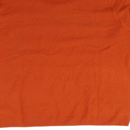 isle Womens Orange   Pullover Jumper Size L