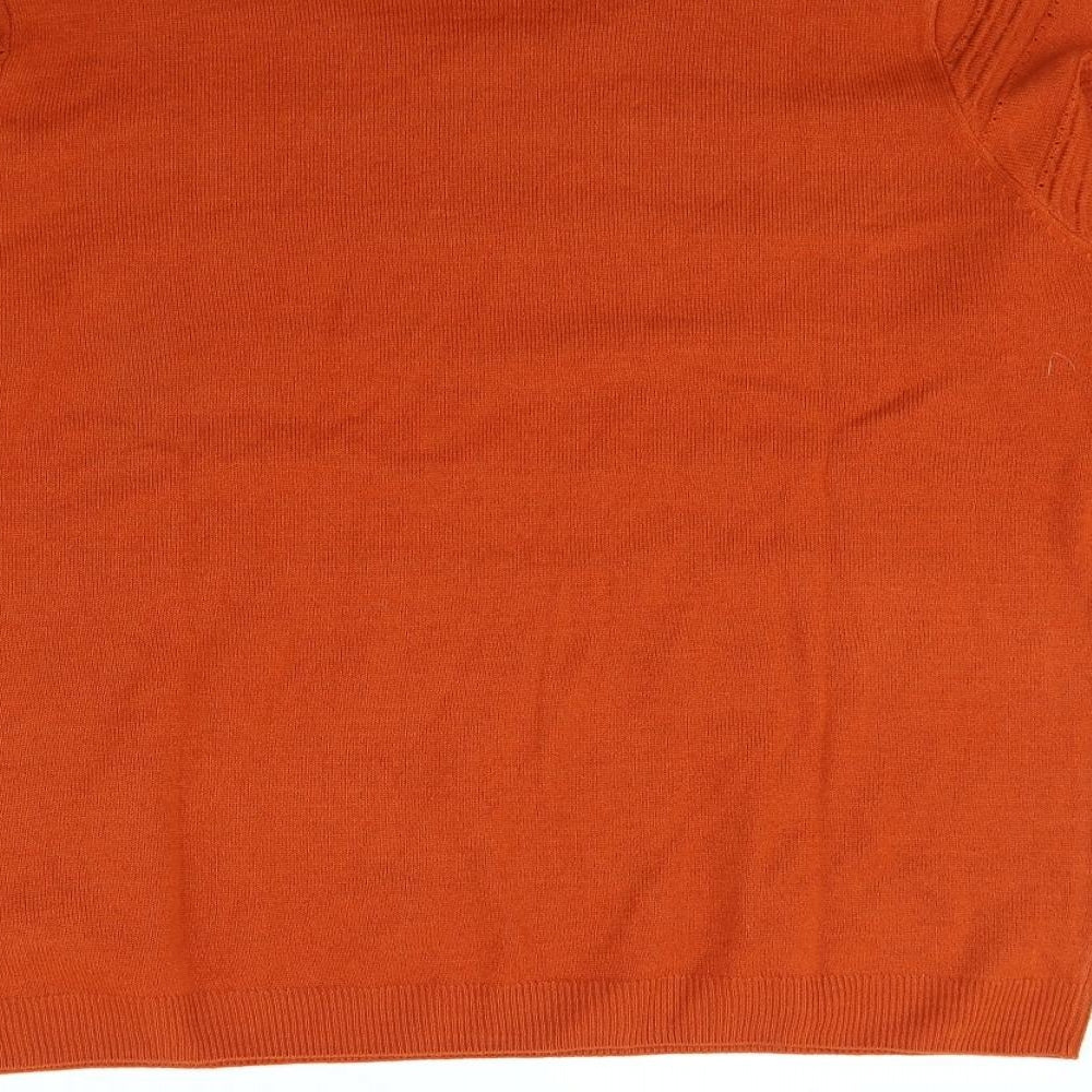 isle Womens Orange   Pullover Jumper Size L