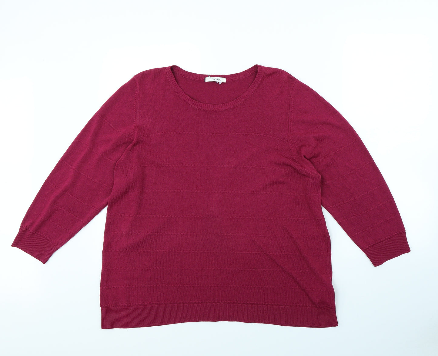 m&s Womens Purple   Pullover Jumper Size 20