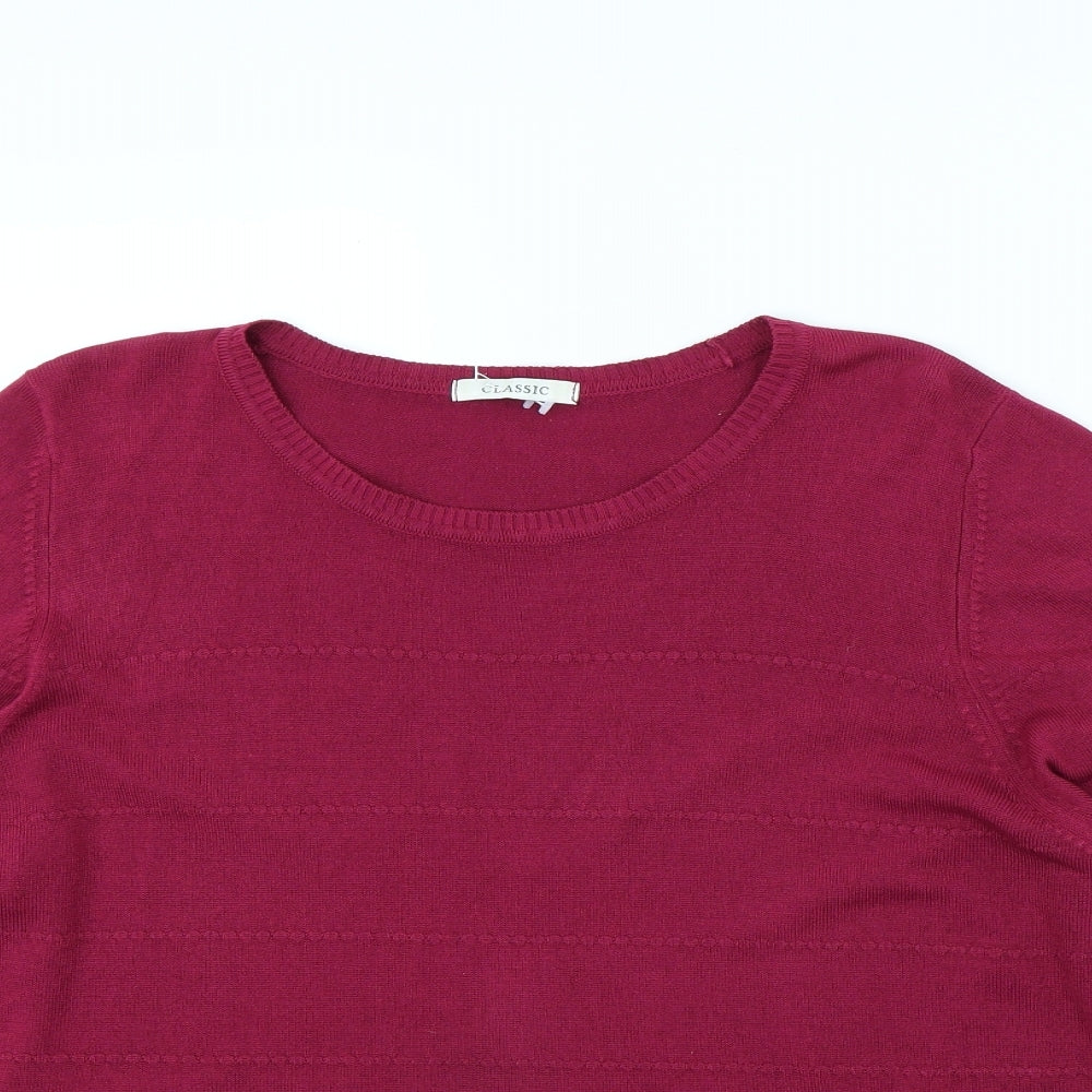 m&s Womens Purple   Pullover Jumper Size 20