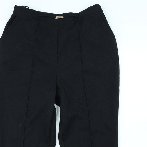 Papaya Womens Black  Rayon Dress Pants Trousers Size 16 L30 in
