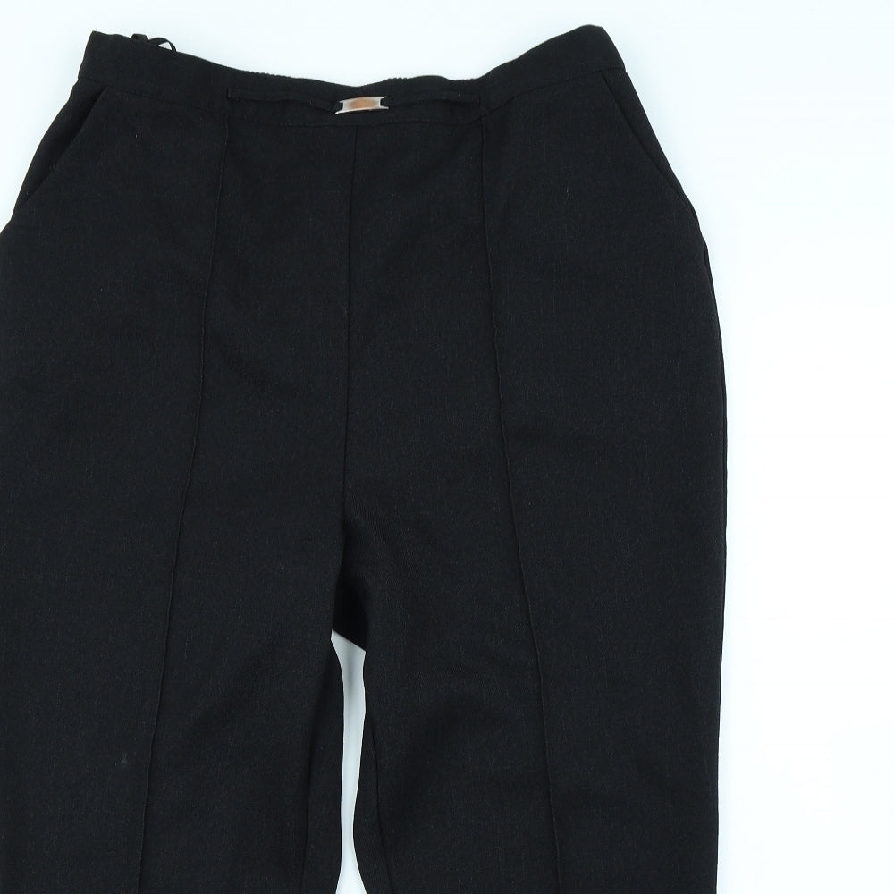 Papaya Womens Black  Rayon Dress Pants Trousers Size 16 L30 in