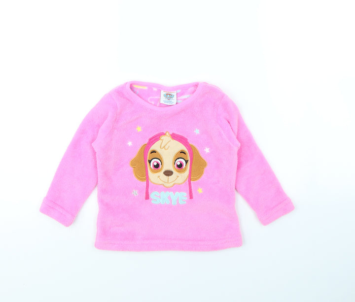 Paw patrol Girls Pink Solid Pyjama Top Size 2 Years - Paw Patrol
