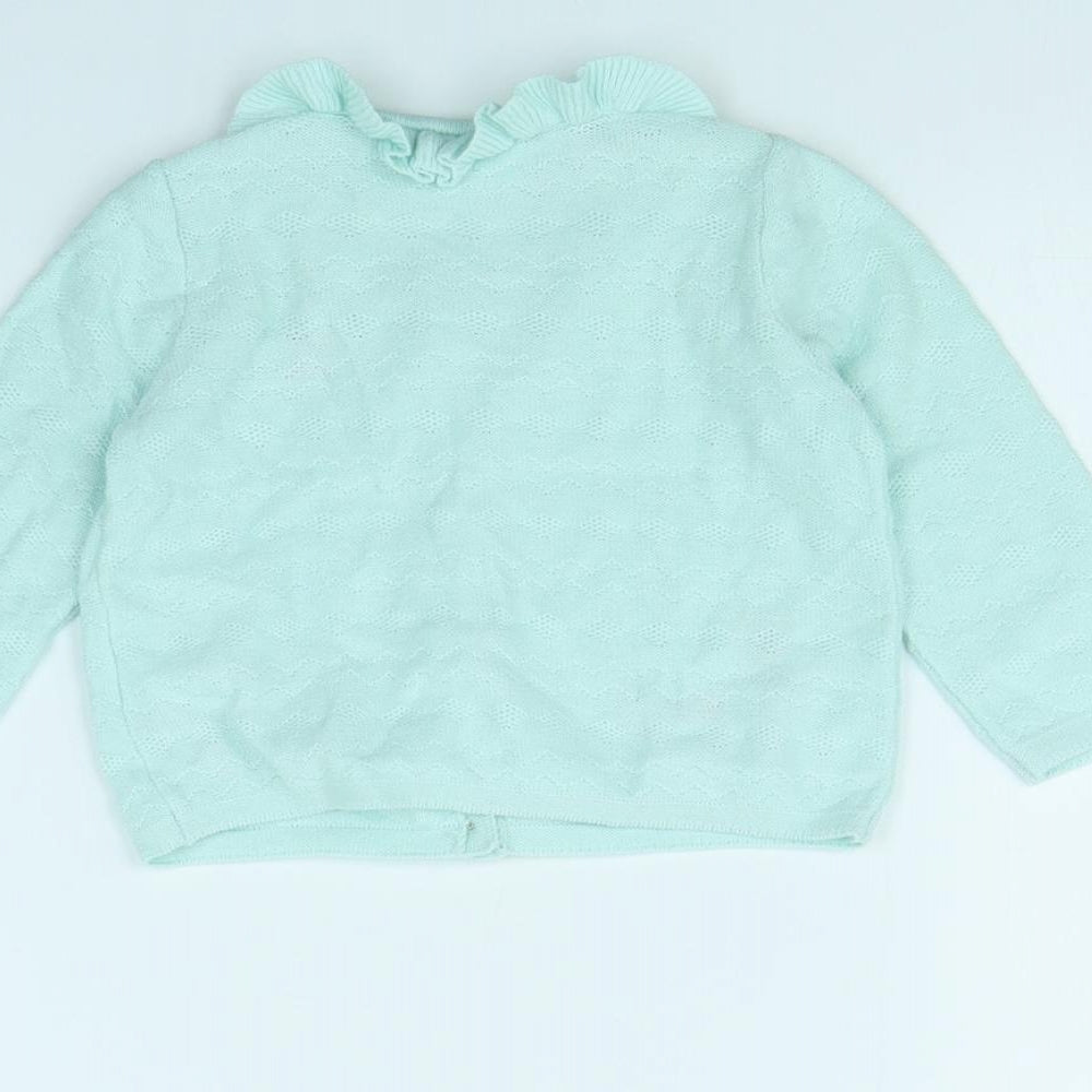 NEXT Boys Green   Cardigan Jumper Size 6-9 Months