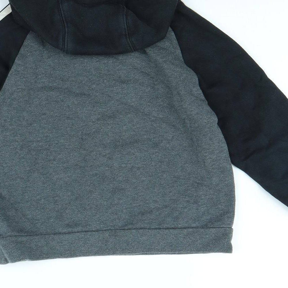 adidas Boys Grey   Pullover Hoodie Size 6 Years