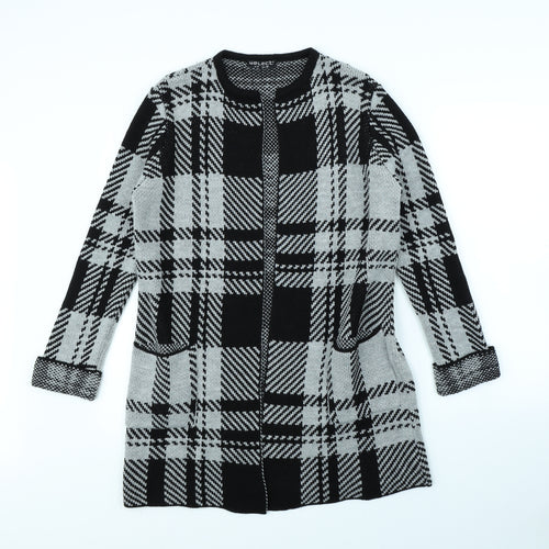 Select Womens Black Check  Jacket  Size 8
