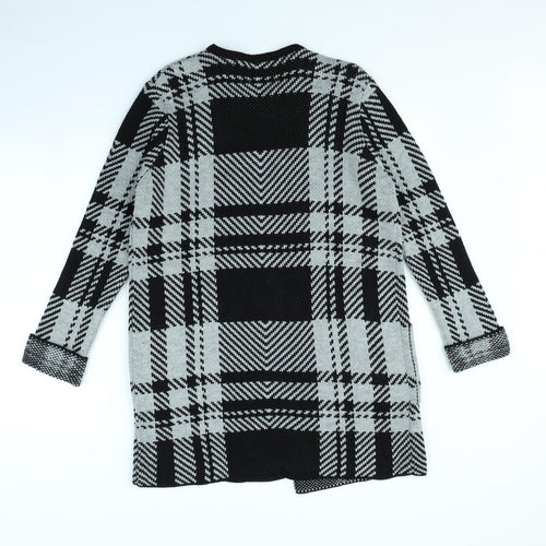 Select Womens Black Check  Jacket  Size 8
