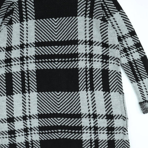 Select Womens Black Check  Jacket  Size 8