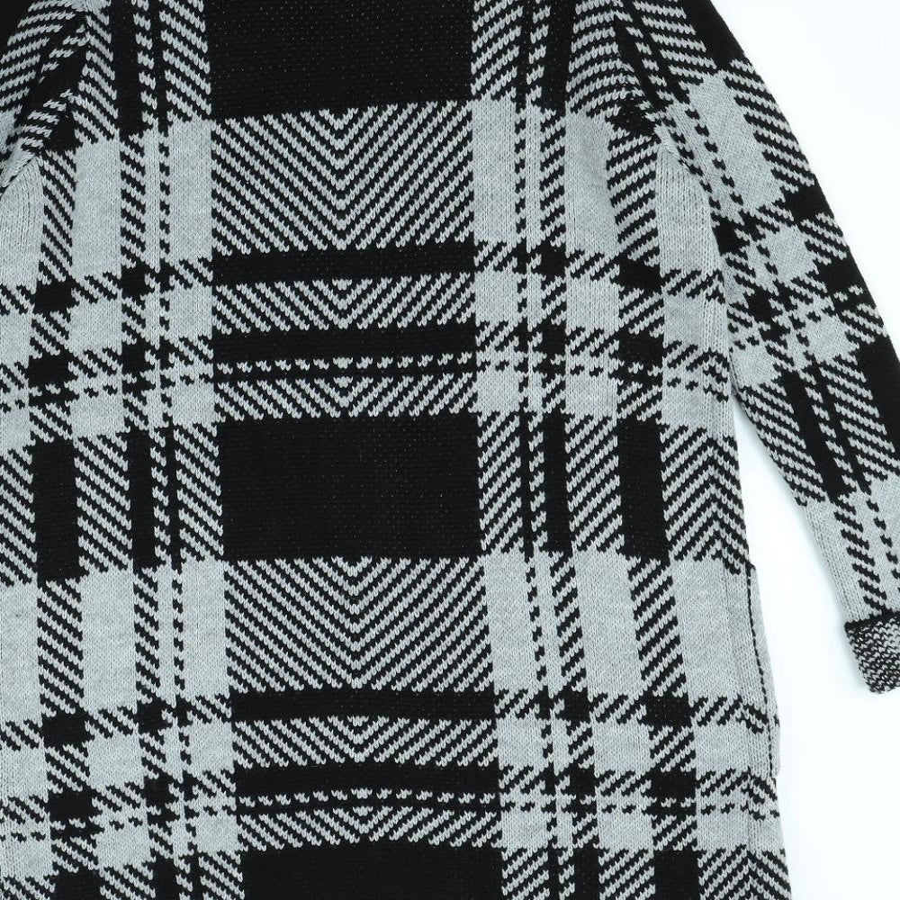 Select Womens Black Check  Jacket  Size 8