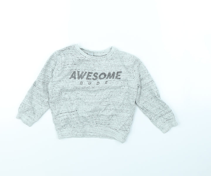 TU Baby Grey Pullover Jumper Size 18-24 Months