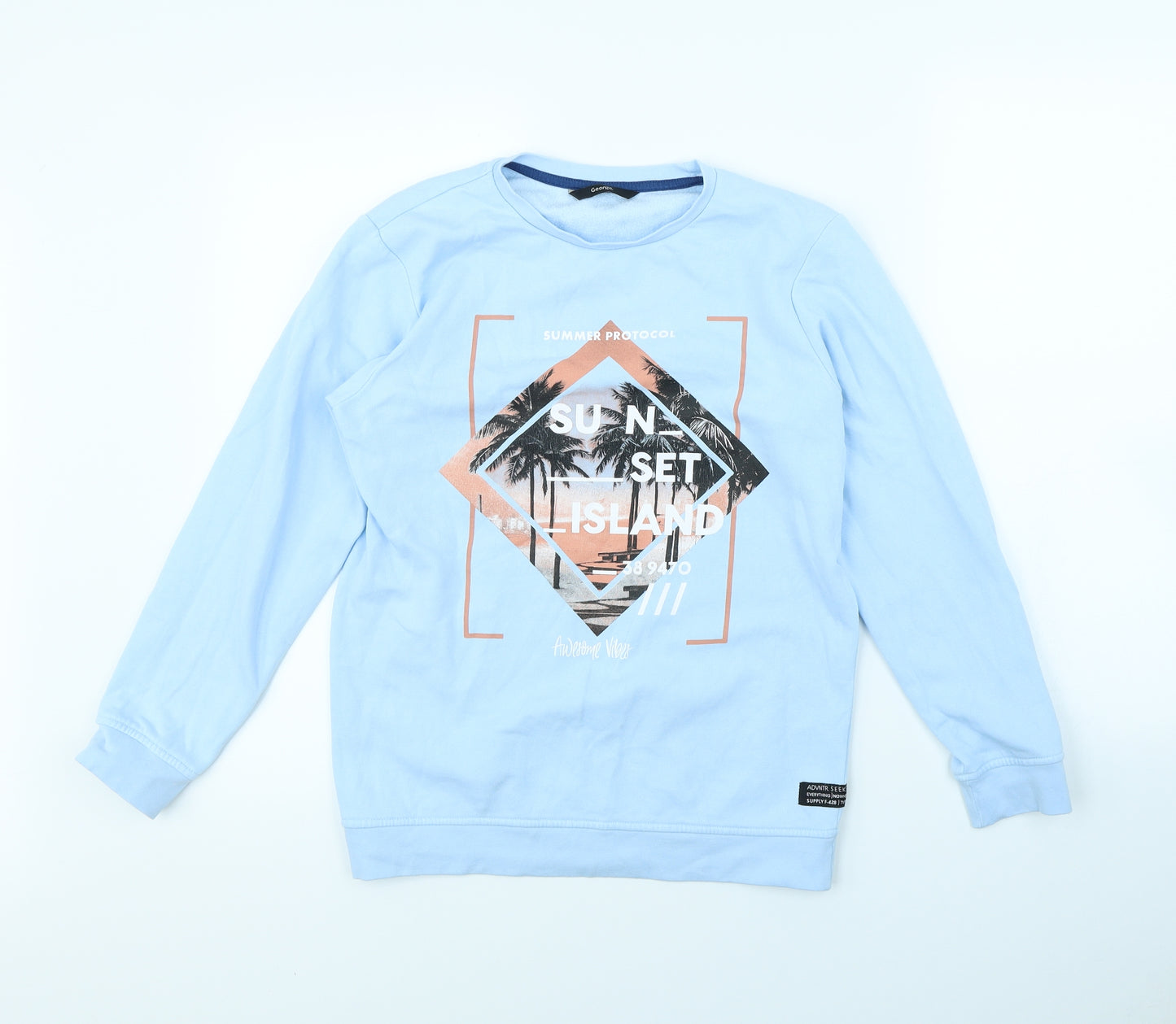 George Boys Blue   Pullover Jumper Size 11 Years