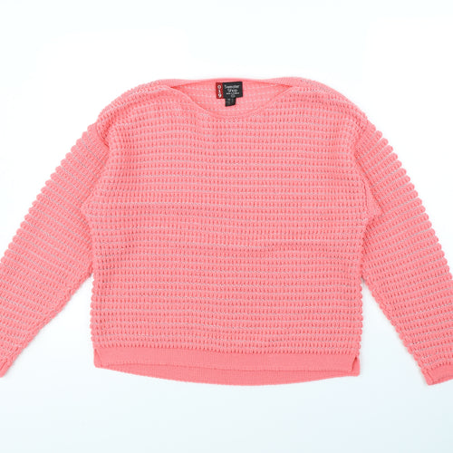 Sweater Shop Womens Pink   Pullover Jumper Size L