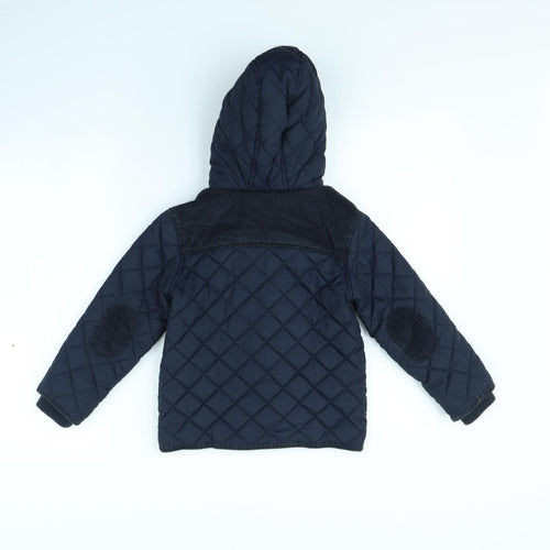 M&S Girls Blue   Jacket Coat Size 4 Years