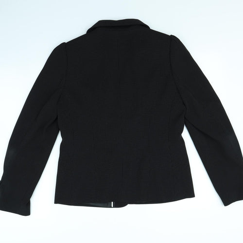 PLanet Womens Black Polka Dot  Jacket  Size 12  - shoulder pads