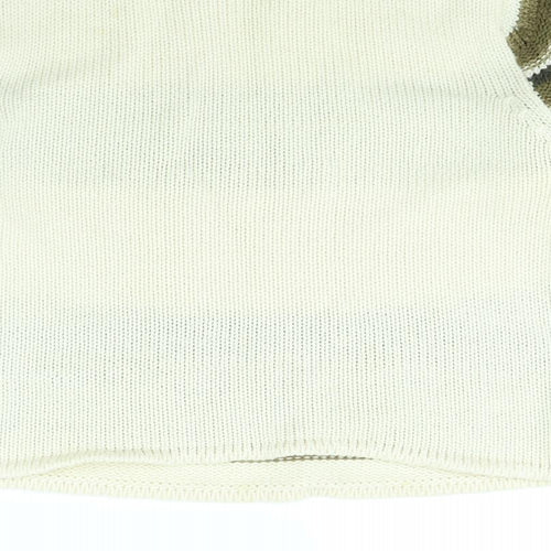 In Town Womens White   Pullover Jumper Size L
