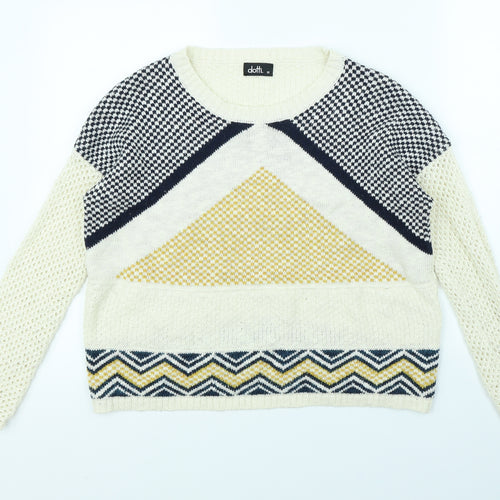 Dotti Womens Beige   Pullover Jumper Size XS