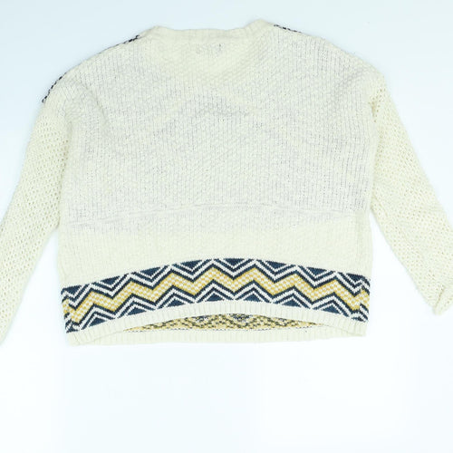 Dotti Womens Beige   Pullover Jumper Size XS