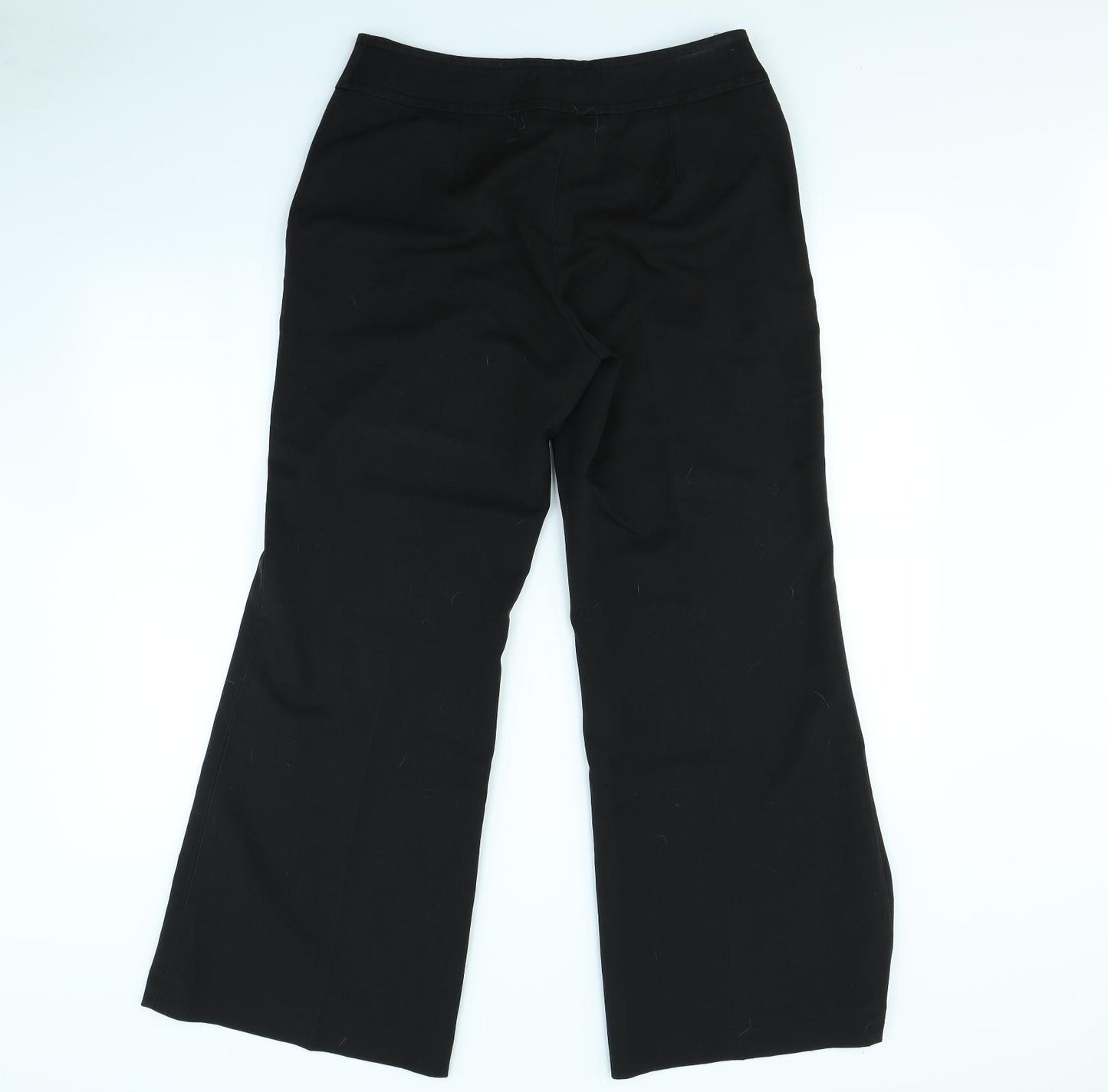 Wallis Womens Black   Dress Pants Trousers Size 12 L30 in
