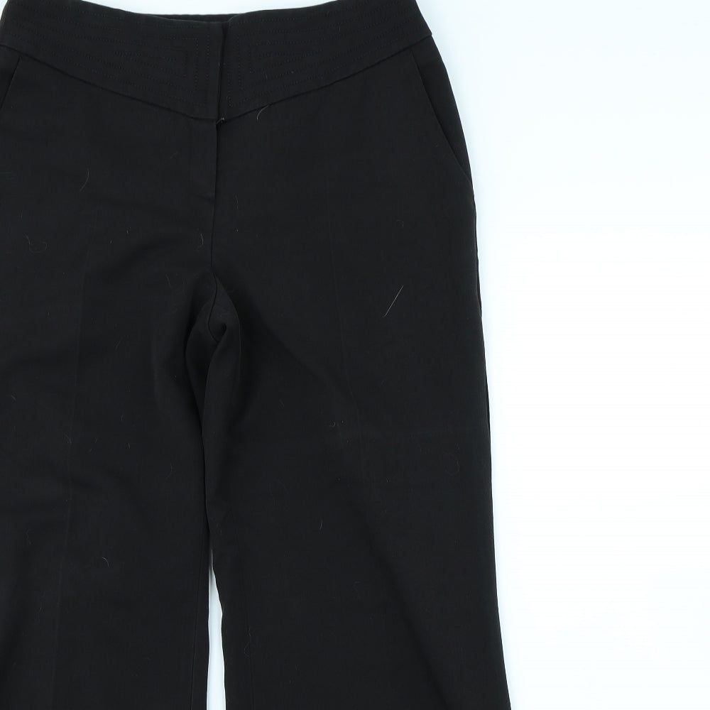 Wallis Womens Black   Dress Pants Trousers Size 12 L30 in