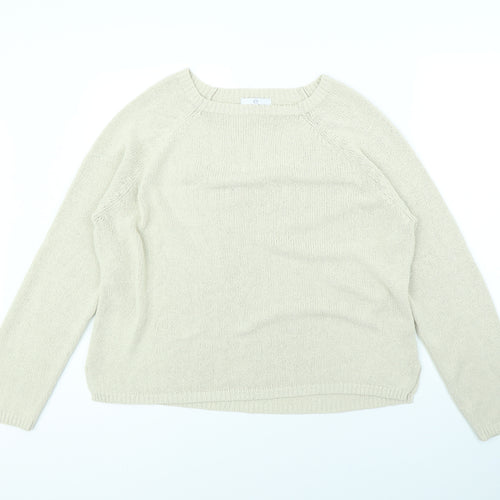 Essential Womens Beige   Pullover Jumper Size 14