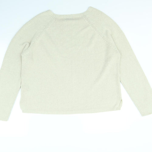 Essential Womens Beige   Pullover Jumper Size 14