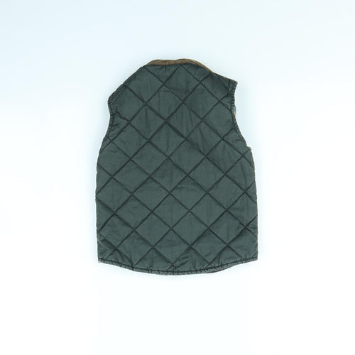 junior Boys Green   Gilet Coat Size 3 Years