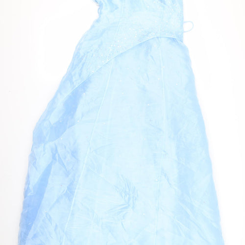 Preworn Womens Blue  Rayon A-Line  Size M