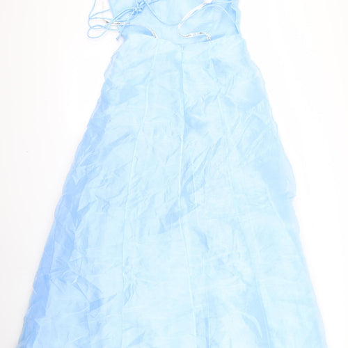 Preworn Womens Blue  Rayon A-Line  Size M